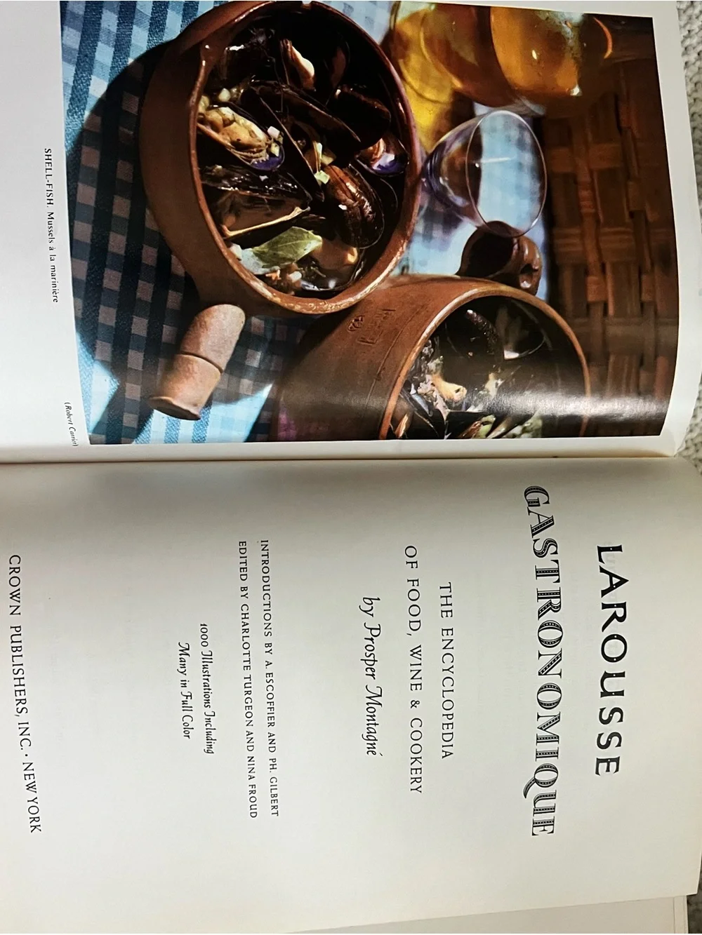 Vintage Larousse Gastronomique by Prosper Montagné,  1970